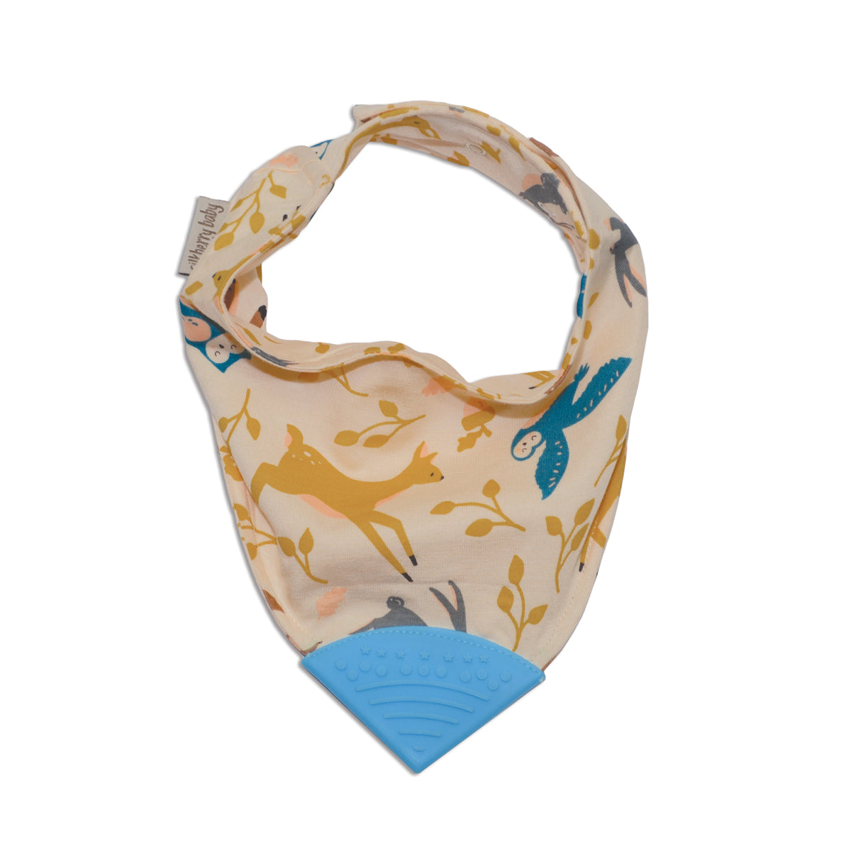 Bamboo Ruffle Bib Bamboo Chewable Bib (Woodland Frolic Print) – https://silkberrybaby.com/