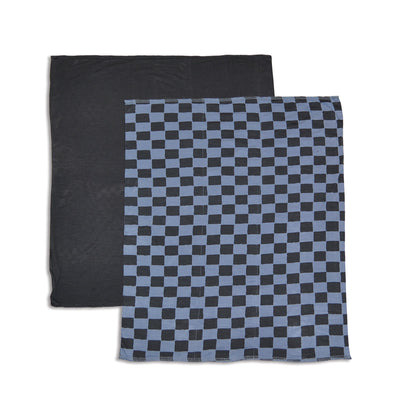 bamboo burpcloth check it out print