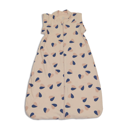 bamboo fleece sleep sack detachable sleeves heart flutter print baby