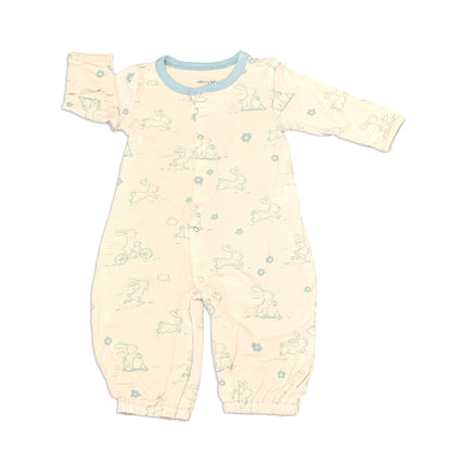 bamboo converter gown with legs bunny print