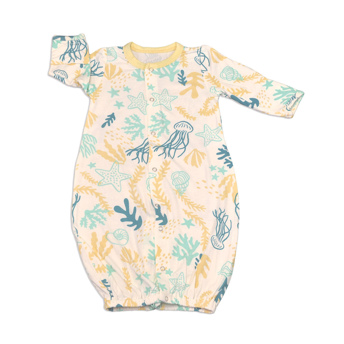 bamboo converter gown reef print