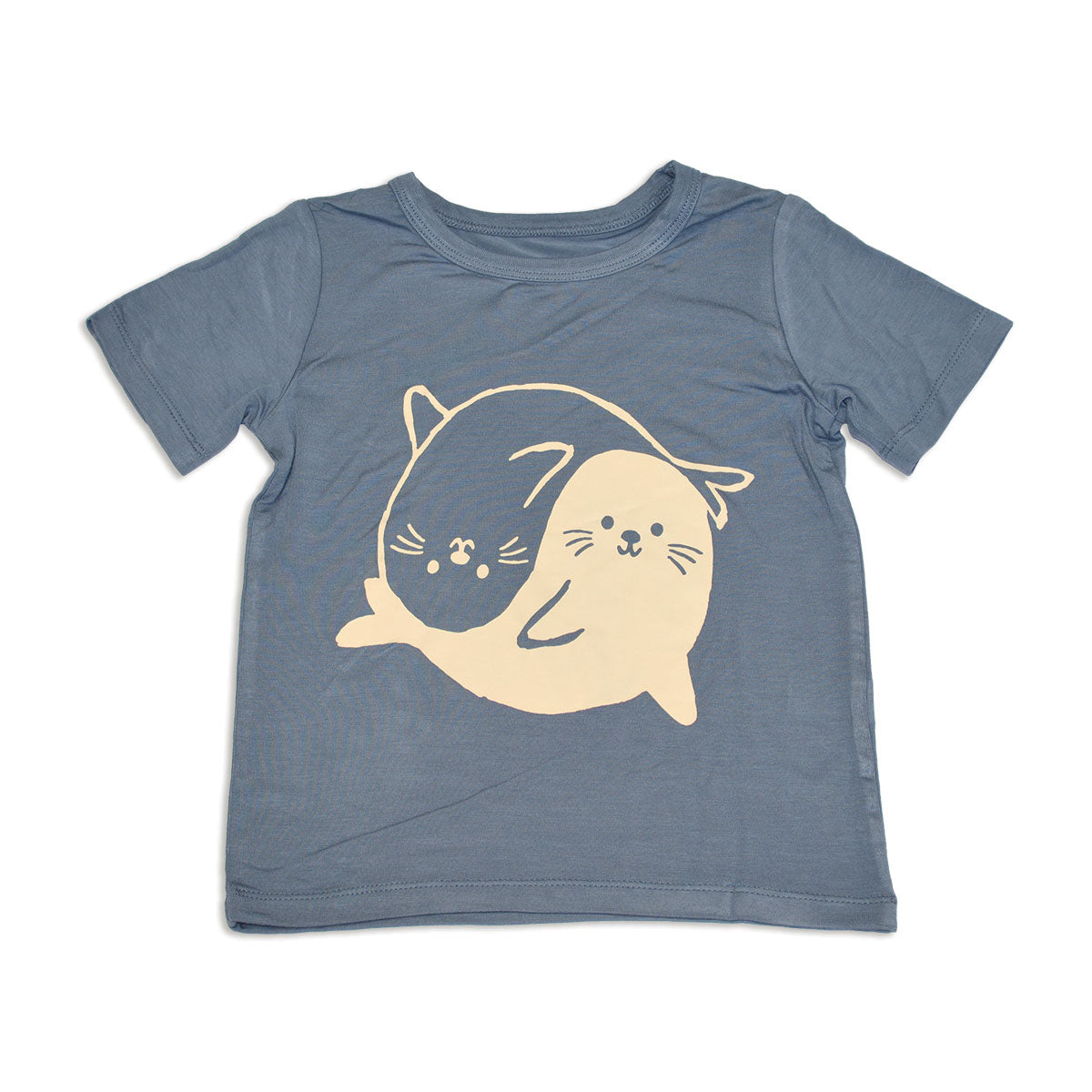 Little & Lively - Adult Unisex Crewneck Bamboo/Cotton T-Shirt | Ash X-Small