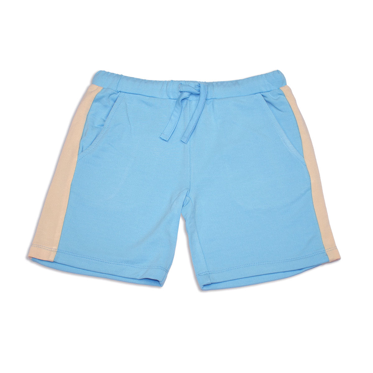 bamboo terry shorts bluebonnet