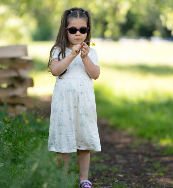 Bunny print shop dress