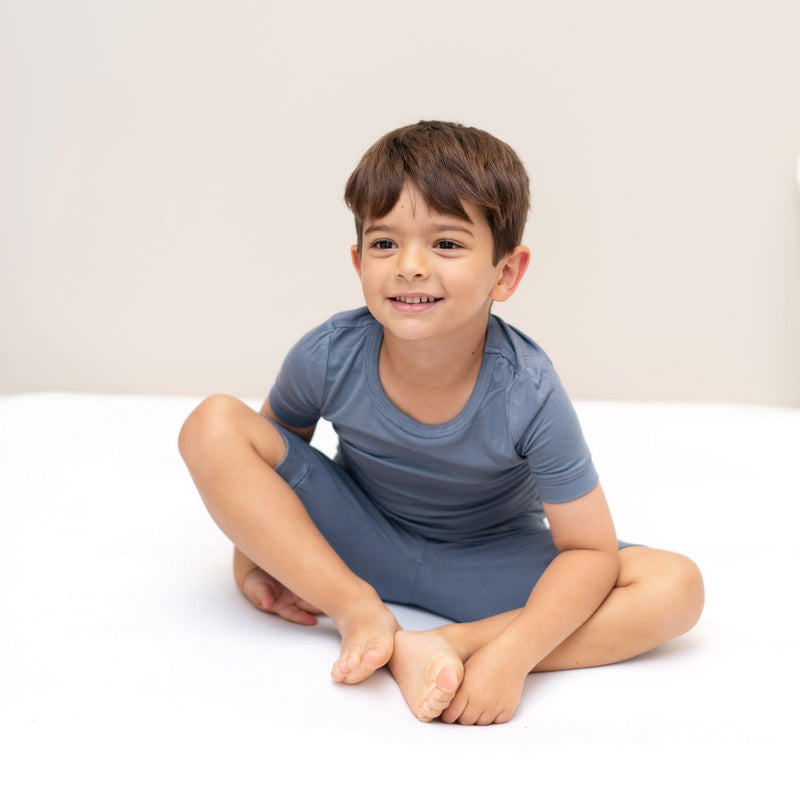 bamboo short sleeve top & short PJ set flint