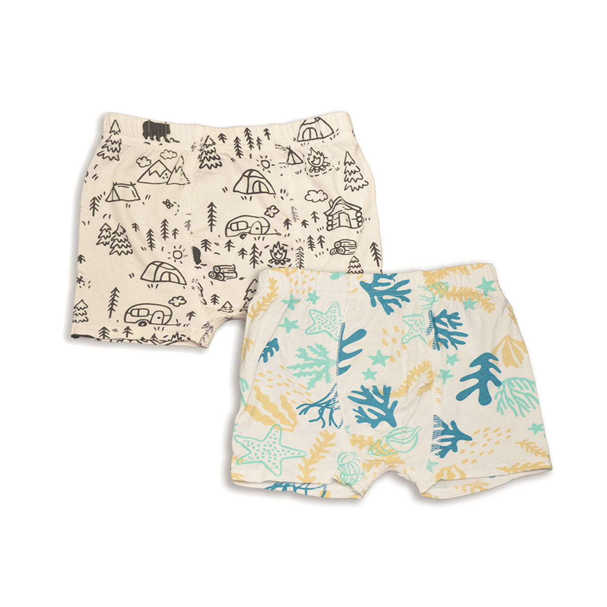 Bamboo Underwear Shorts 2 pack (Seals & Whale Print) 
