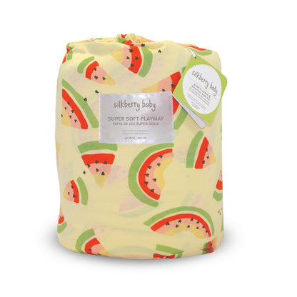bamboo playmat watermelon rainbow print