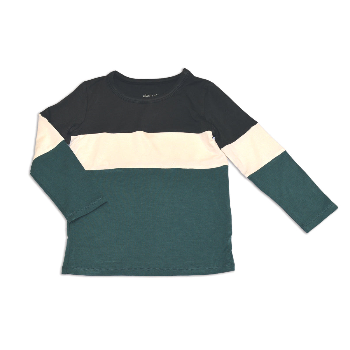bamboo long sleeve colorblock tee