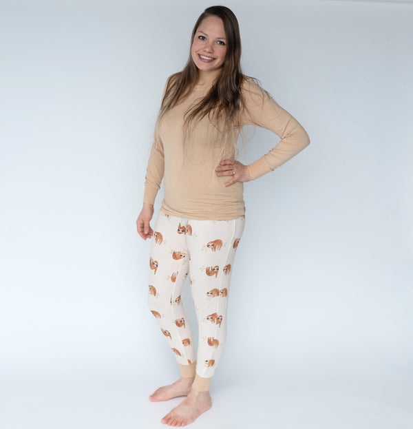 Women's sloth pajama cheap pants