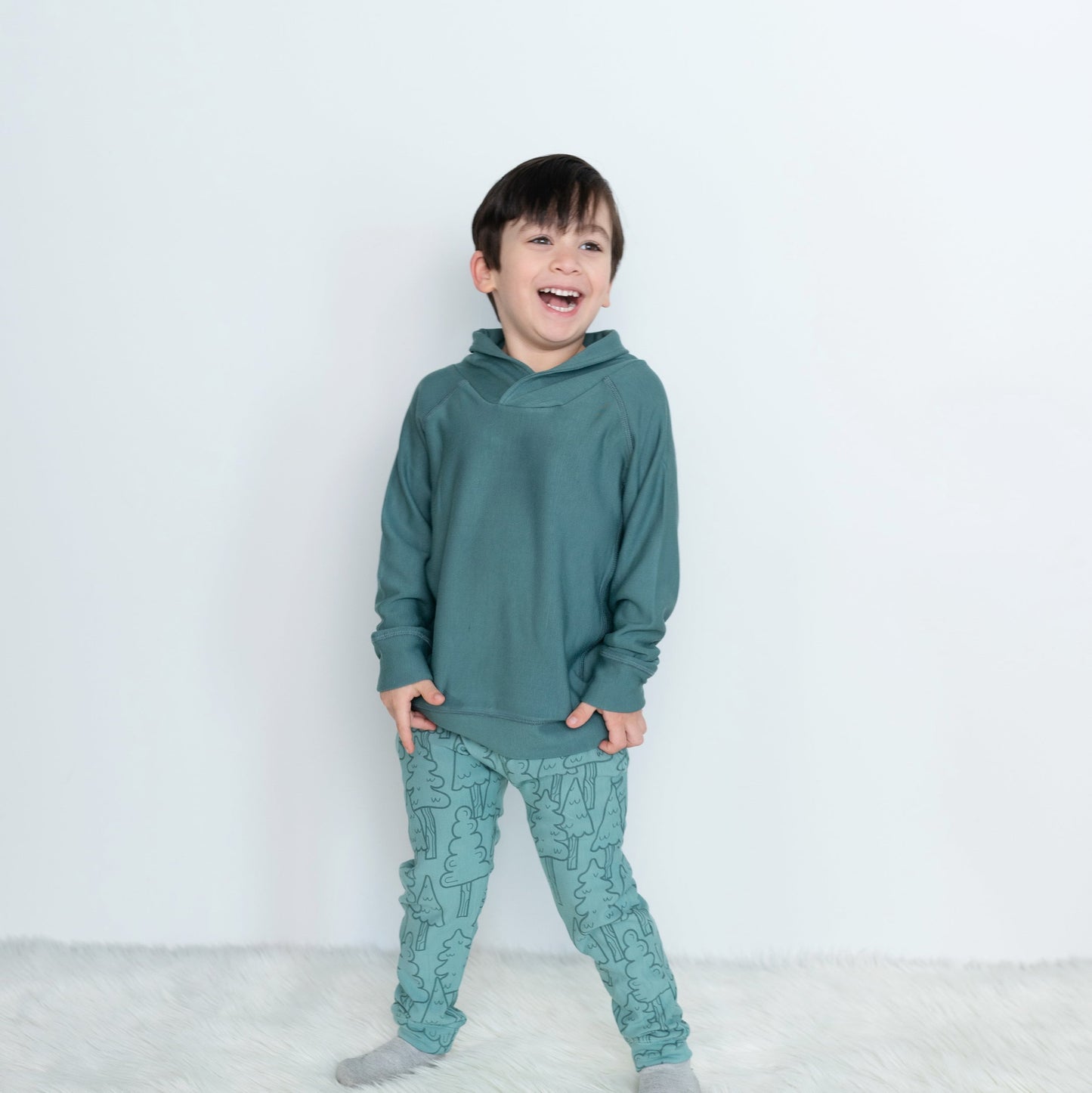 bamboo fleece sweatshirt pine