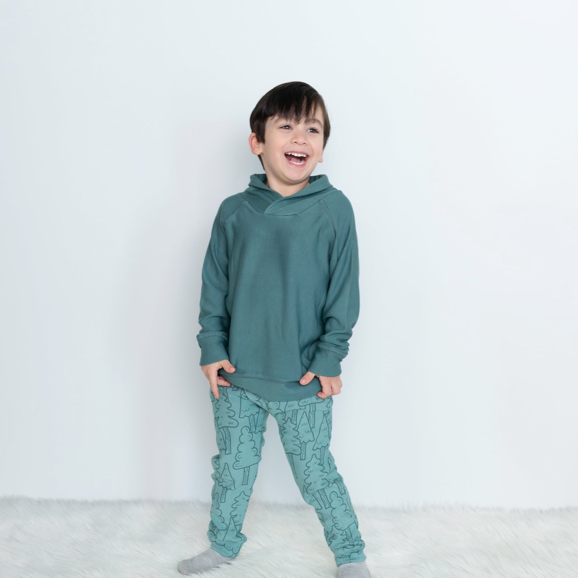 bamboo fleece sweatshirt pine