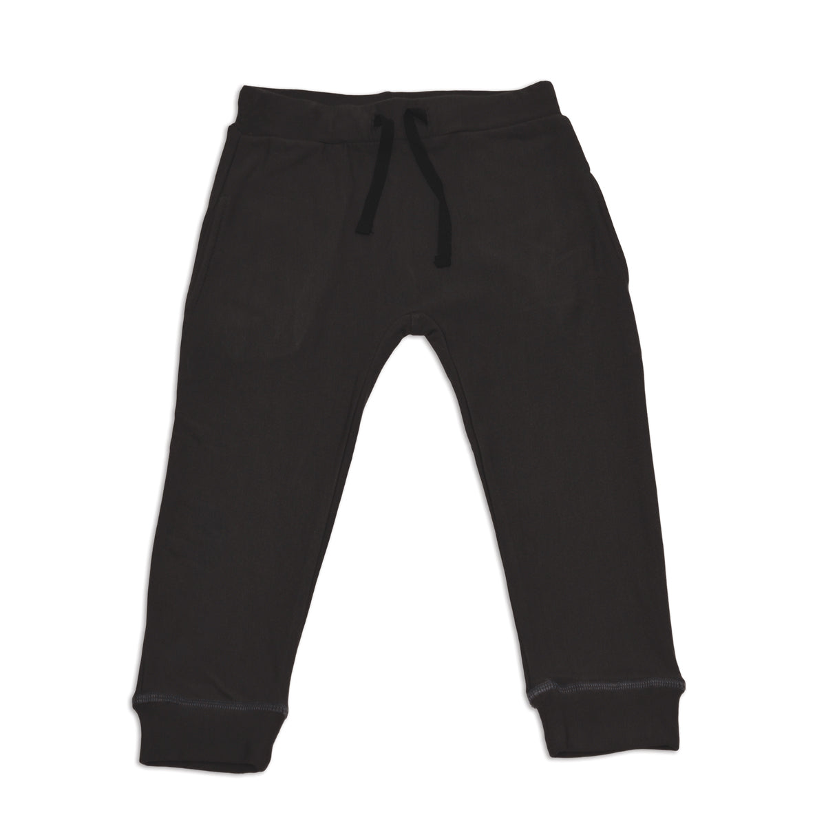 Kids Black Pantswinter Fleece-lined Harem Pants For Boys - Warm Cotton  Striped Trousers