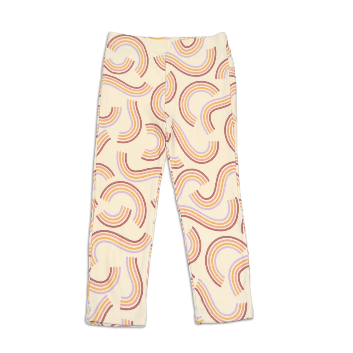 bamboo leggings rainbow twist print