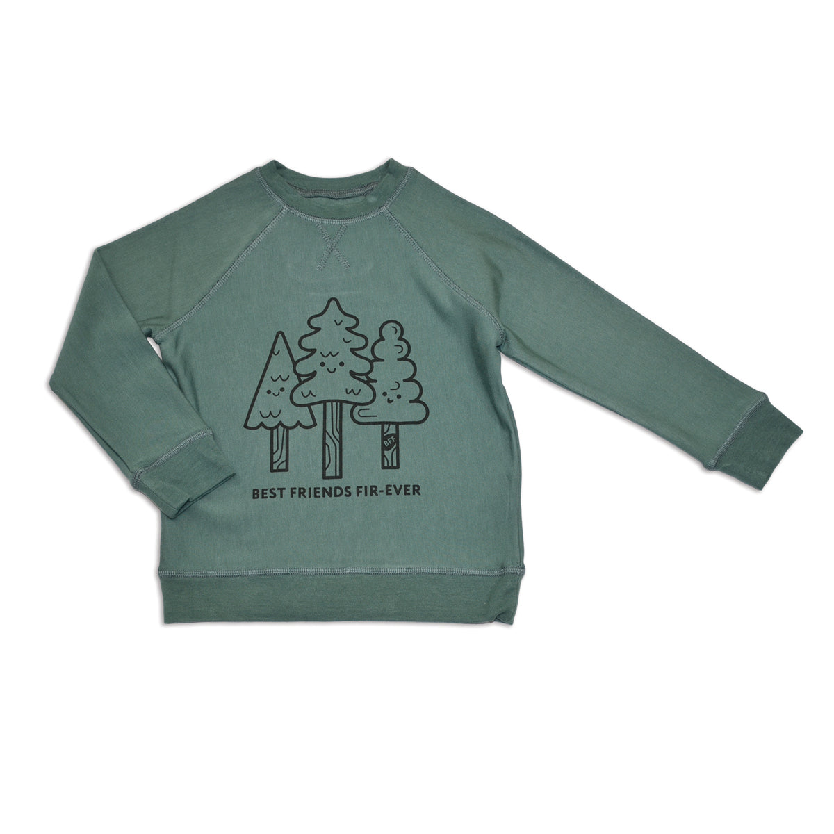 bamboo fleece sweatshirt pine color