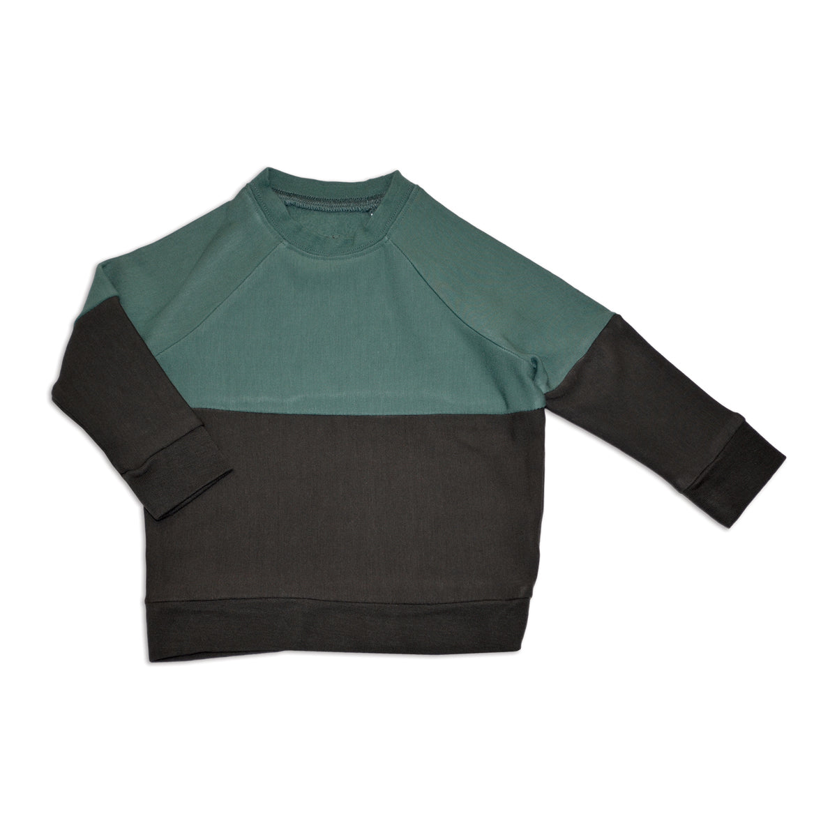 bamboo fleece colorblock sweatshirt