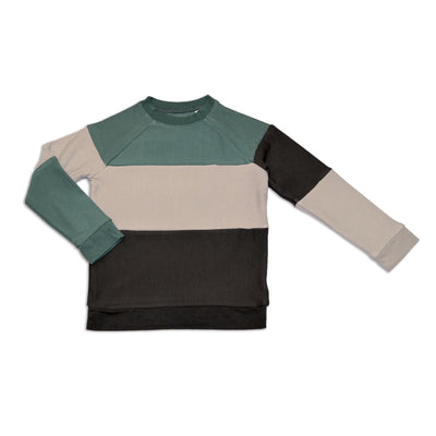 bamboo fleece colorblock sweatshirt