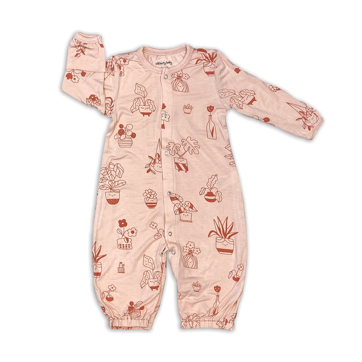 bamboo converter gown plantastic print