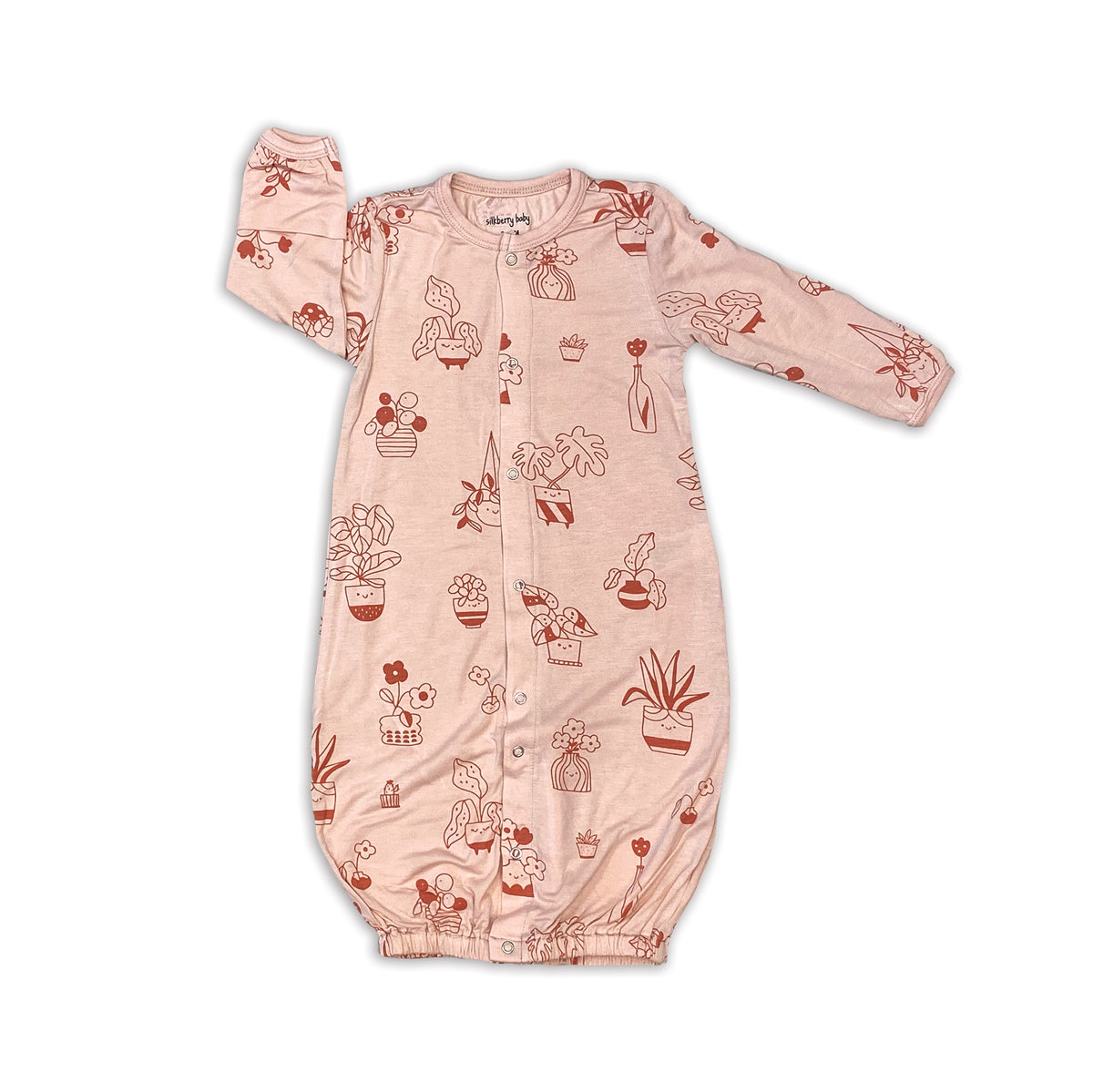 Silkberry Baby - Organic Cotton Baby Ruffle Bonnet Pink