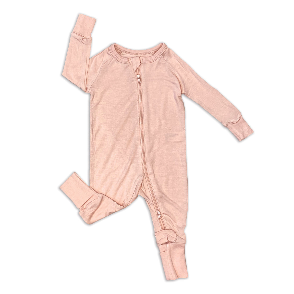 bamboo two way zipper romper blossom