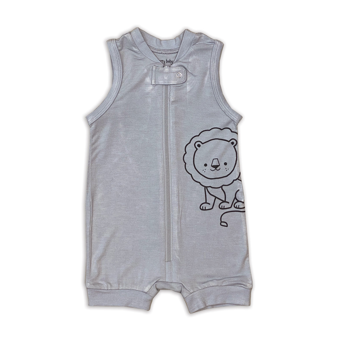 bamboo sleeveless romper shadow