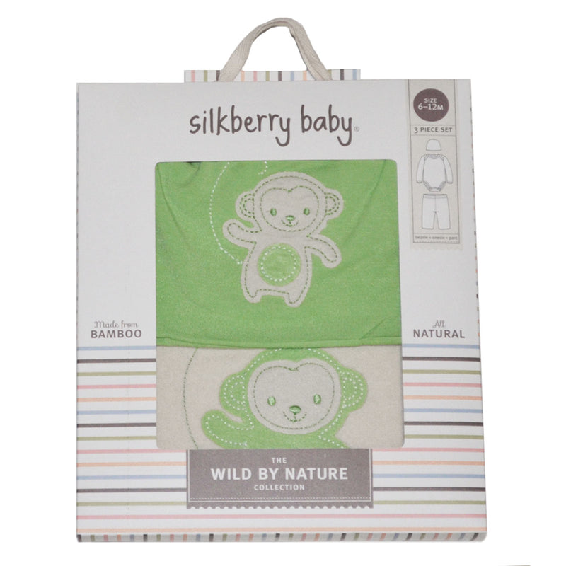 Bamboo Baby Gift Set (Pistachio/Monkey)