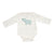 Organic Cotton Long Sleeve Onesie (Snow/Arctic Blue Bear)