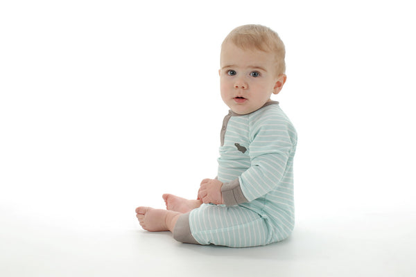 Silkberry Baby - Organic Cotton Flutter Sleeve Zippy Romper