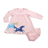 Bamboo Empire Dress (Pink Cloud) with Bloomer