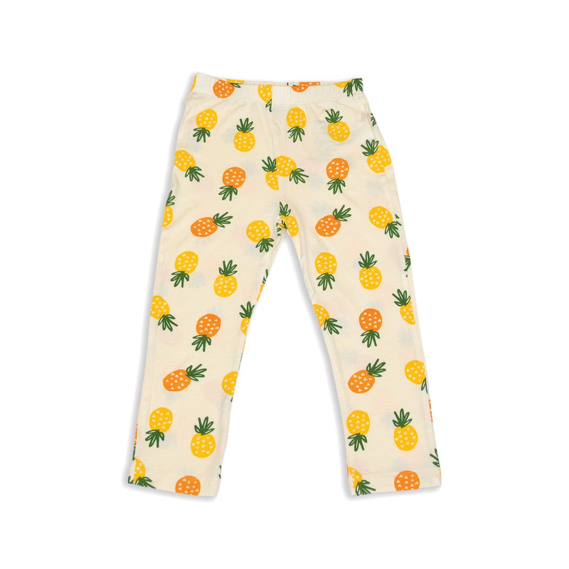 bamboo capri leggings pineapple love  print