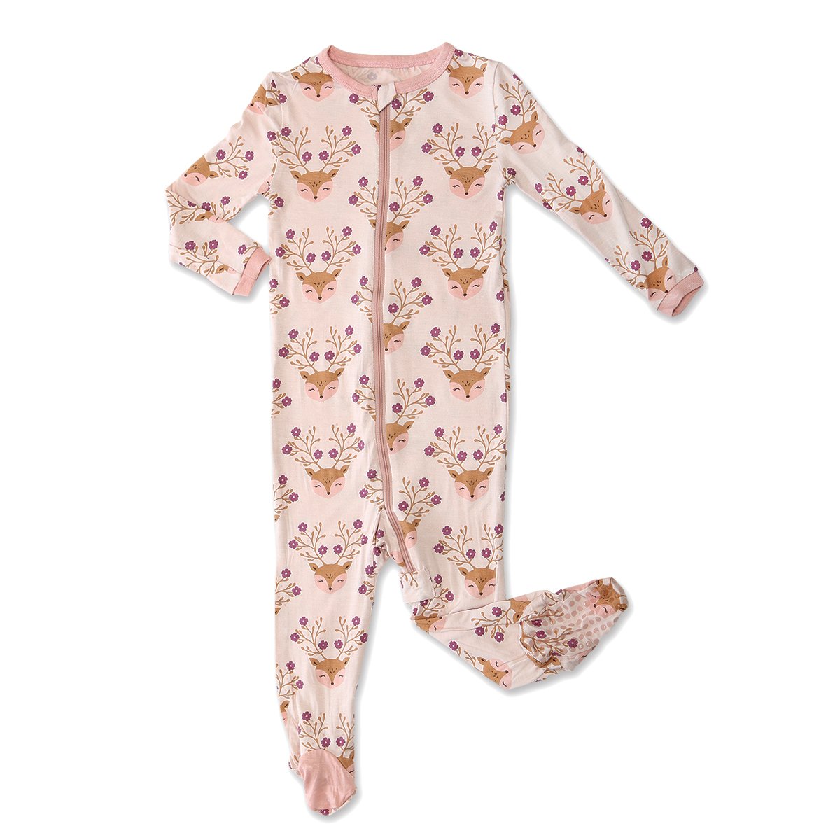 bamboo zip up footed sleeper