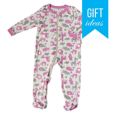 Bamboo Footies with Easy Dressing Zipper - Rosie & Dove